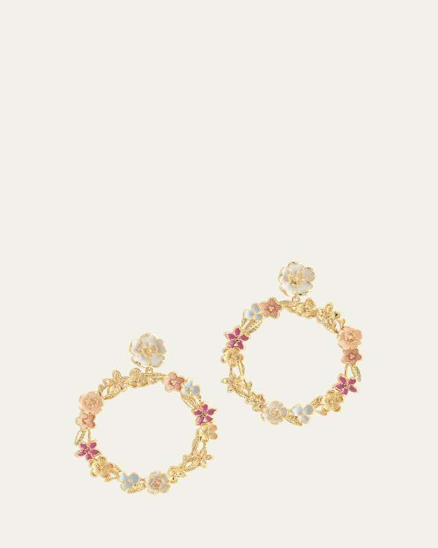 Wildflowers Gathered Hoop Earrings